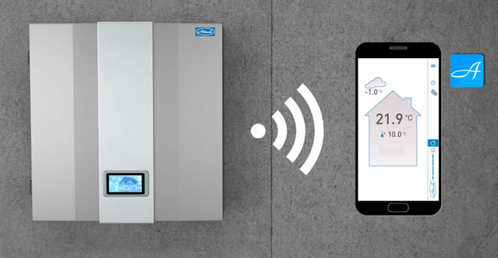 Možnosť SMART ovládania tepelného čerpadla cez mobilnú aplikáciu
